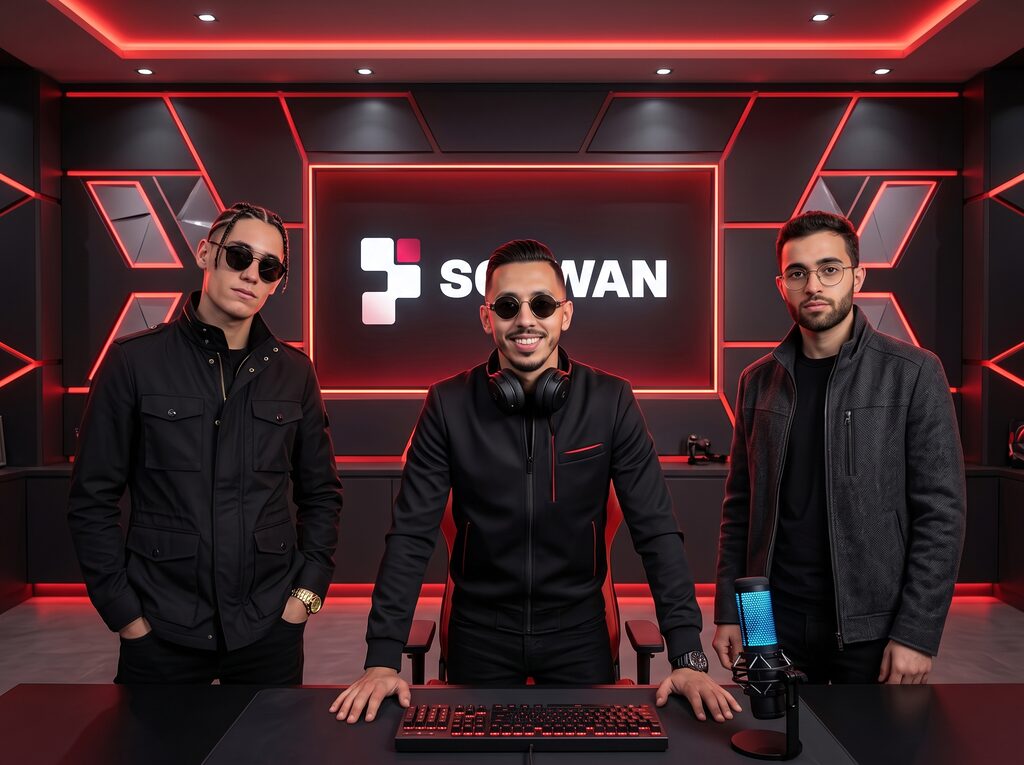 Trois créateurs dans le studio SOTWAN